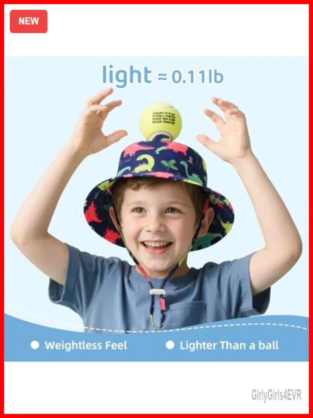 UPF 50+ Sun Protective Toddler Bucket Hat with Wide Brim for Outdoor Play